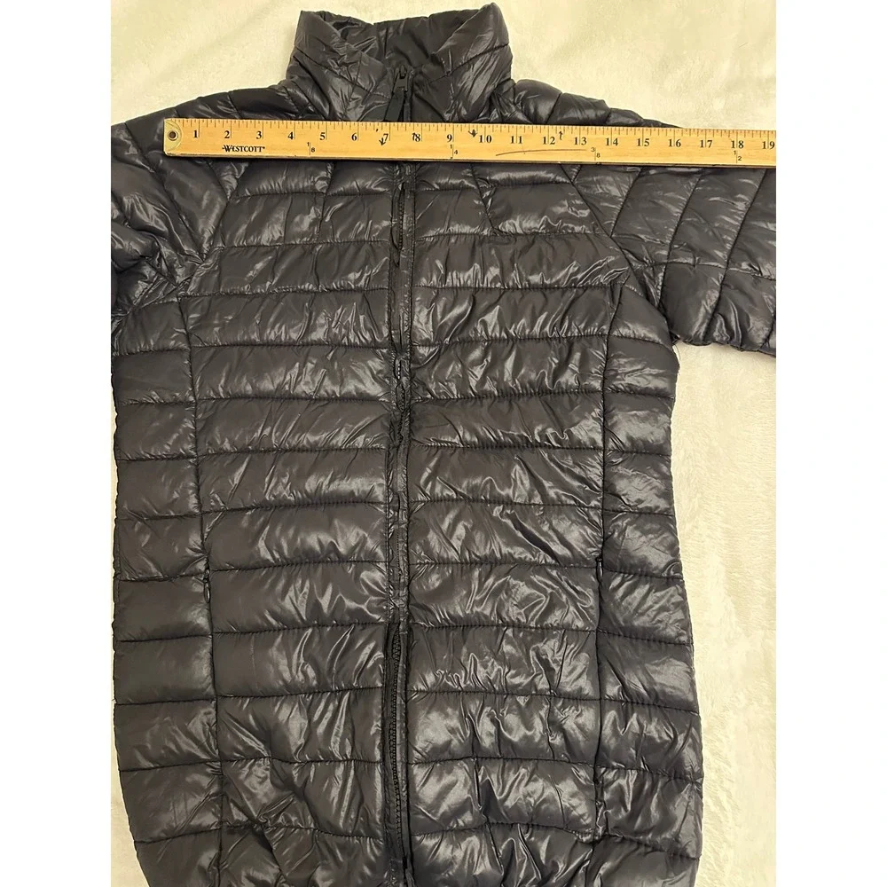 Jackson Hole Outerwear Women Navy Puffer Jacket Full Zip Quilted Coat Size M